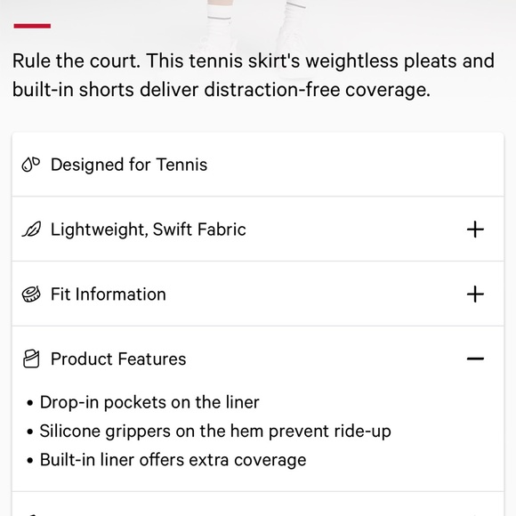 Varsity High-Rise Pleated Tennis Skirt - Picture 4 of 4